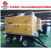 Reliable manufacturer trailer generator set with canopy and four wheels